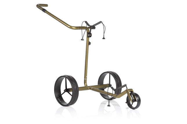 JuCad Electric Golf Trolley Carbon Travel Verde Black 2.0 - avant-garde in a nature black look
