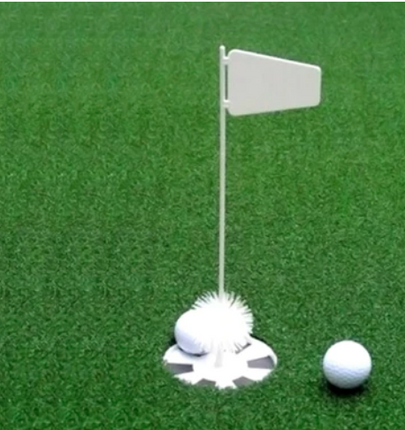 THE NET RETURN golf hole and flag