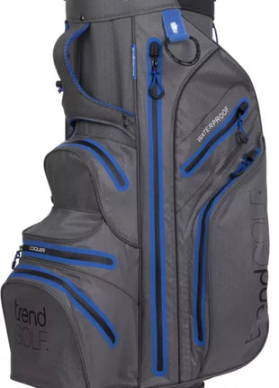 TRENDGOLF Golfbag Rainline Pro wasserdicht grau/blau
