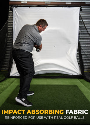 SIMSPACE GOLF DELUXE HOME DRIVING NETZ - LEINWAND