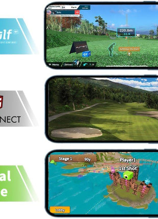 PHIGOLF 2 Smart Home Golf Simulator – Swing Stick Trainer & Analyser