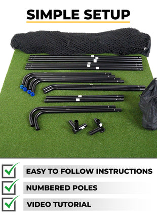 SIMSPACE Golf Deluxe Home Driving Netz