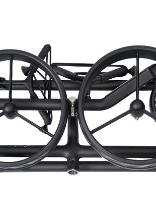 JuCad Golftrolley Carbon Shadow 3-rädrig - das stylische Leichtgewicht schwarz-matt