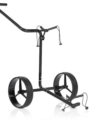 JuCad Golftrolley Carbon Shine 2-rädrig - das stylische Leichtgewicht schwarz-glänzend