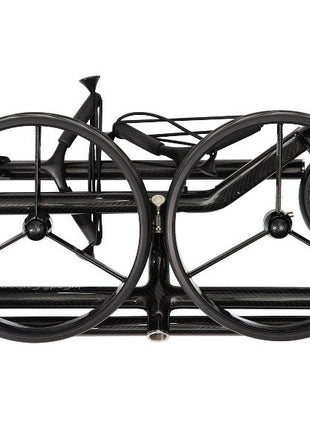 JuCad Golftrolley Carbon Shine 3-rädrig - das stylische Leichtgewicht schwarz-glänzend