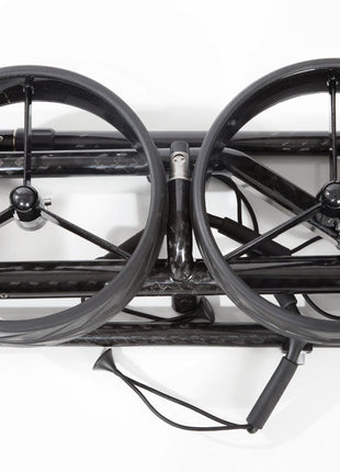 JuCad Elektro-Golftrolley CARBON TRAVEL 2.0 Weiß-Schwarz