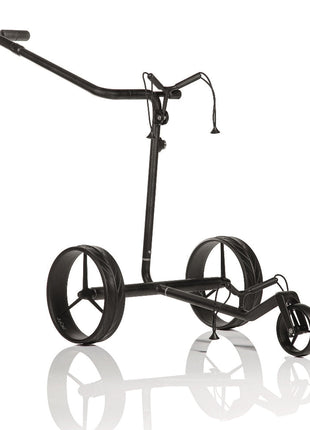 JuCad Elektro-Golftrolley Carbon Travel Nero SV 2.0 - high-end in ultraleichtem Vollcarbon Mattschwarz