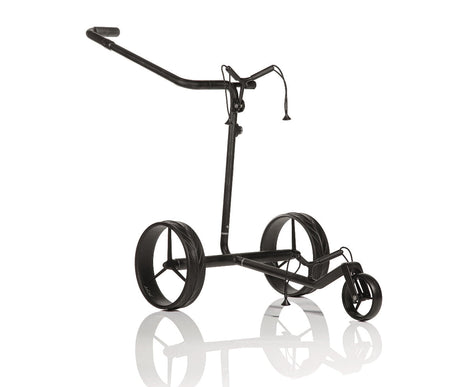 JuCad Elektro-Golftrolley Carbon Travel Nero SV 2.0 - high-end in ultraleichtem Vollcarbon Mattschwarz