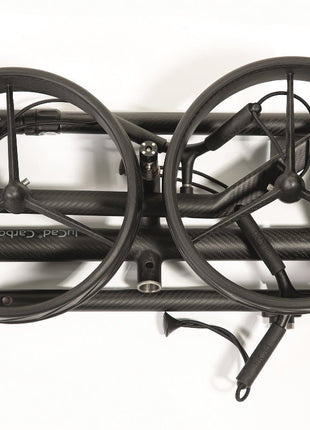 JuCad Elektro-Golftrolley Carbon Travel Nero SV 2.0 - high-end in ultraleichtem Vollcarbon Mattschwarz