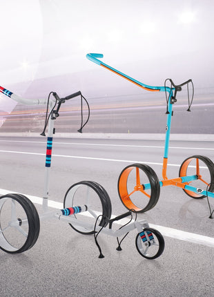JuCad Elektro-Golftrolley Carbon Travel Racing 2.0 - der sportliche Carbon-Caddy in limitierter Auflage
