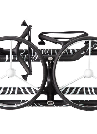JuCad Golftrolley Carbon Zebra 3-rädrig - Matt lackiert im 3-K Design