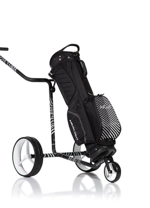 JuCad Golftrolley Carbon Zebra 3-rädrig - Matt lackiert im 3-K Design