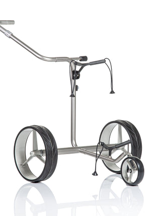 JuCad Golftrolley Junior Edelstahl 3-rädrig - für unsere jüngsten Golfer