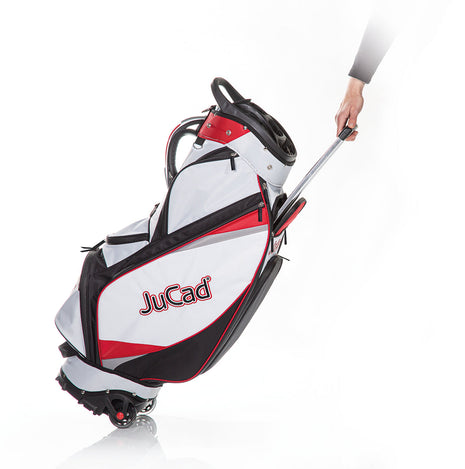 JuCad golf bag to roll - cart &amp; pull bag with wheels and organizer
