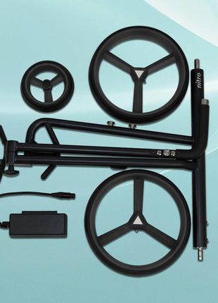 PG-Powergolf Elektro-Golftrolley Nitro flat Steel black pearl