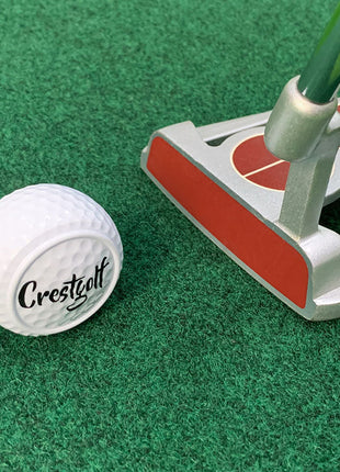 CRESTGOLF - flache Golfbälle zum Putten üben | 5er Set