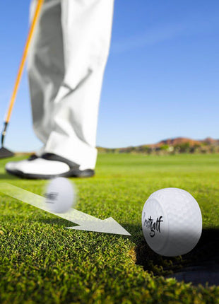CRESTGOLF - flache Golfbälle zum Putten üben | 5er Set