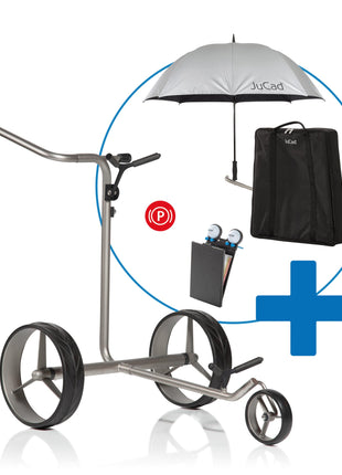 JuCad Elektro-Golftrolley drive SL Master Titan + gratis Zubehör Ausstellungsstück