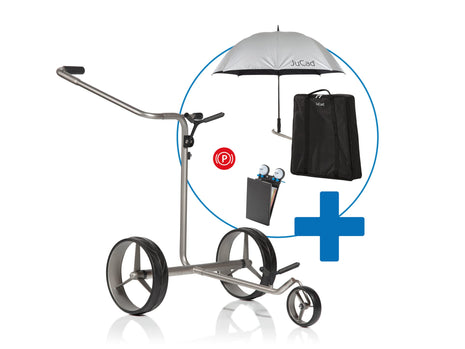 JuCad Elektro-Golftrolley drive SL Master Titan + gratis Zubehör