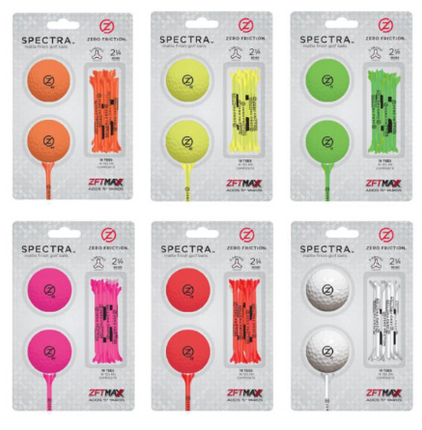 Zero Friction 2 Balls/Tee Packs
