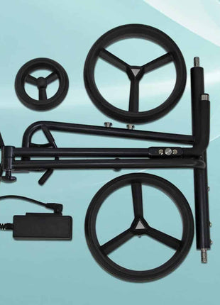 PG-Powergolf Elektro-Golftrolley Zorro flat Steel black pearl