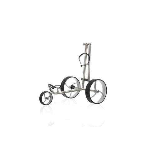 Trendgolf stainless steel 3-wheel trolley, cushy polished, stylish
