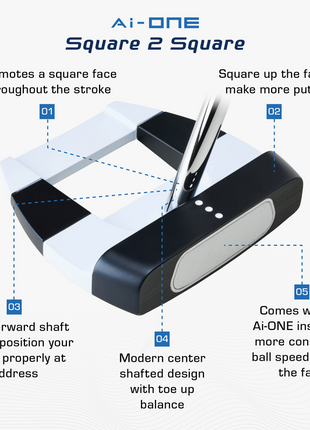 ODYSSEY Square 2 Square Double Wide Putter