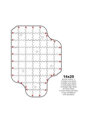 TOUR LINKS Putting Green 430 x 610 cm