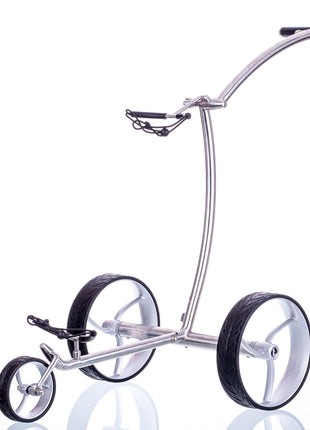 Trendgolf Elektro-Trolley walker Modell 2025 Edelstahl, poliert