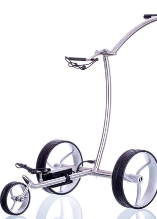Trendgolf Elektro-Trolley walker Modell 2025 Edelstahl, poliert
