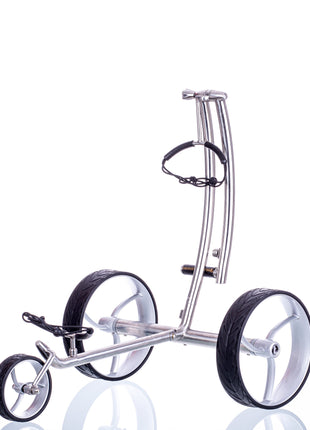 Trendgolf Elektro-Trolley walker Modell 2025 Edelstahl, poliert