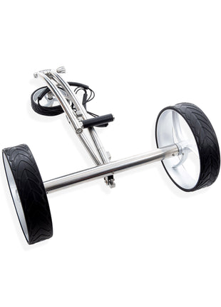 Trendgolf Elektro-Trolley walker Modell 2025 Edelstahl, poliert