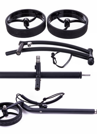 Trendgolf Elektro-Trolley walker Modell 2025 Edelstahl, schwarz