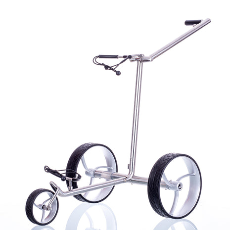 Trendgolf Elektro-Trolley walker S Modell 2025 Edelstahl, poliert