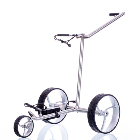 Trendgolf Elektro-Trolley walker S Modell 2025 Edelstahl, poliert