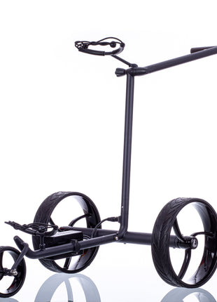 Trendgolf Elektro-Trolley walker S Modell 2025 Edelstahl, schwarz