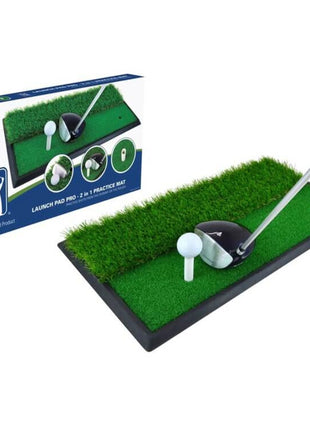 PGA TOUR Launch Pad 2 in 1 Golf Übungs- und Abschlagmatte